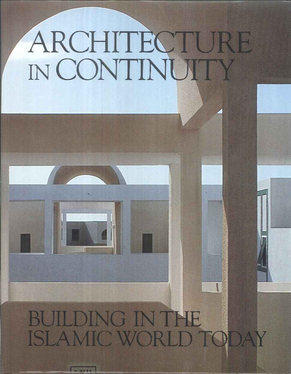 ENGLISH SECTION ART Architecture in Continuity Building in the